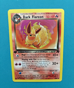Dark Flareon 1st Edition 35/82 Team Rocket Set Near Mint Pokemon Card - Image 1