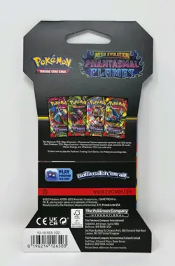 (4) Pokemon Mega Evolution Phantasmal Flames Sleeved Booster Packs Fast Ship 4X - Image 3