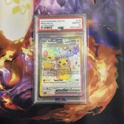 Pikachu EX #219 Ultra Rare Pokemon PSA 10 Gem MT Surging Sparks en 2024 - Image 1