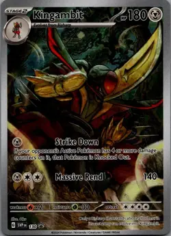 Kingambit Scarlet & Violet Promo Cards SVP130 Pokemon TCG Card Promo NM - Image 1