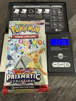 Heavy 22.35! Pokemon Prismatic Evolutions Booster Pack Sealed! Demi-God PackU! - Image 1
