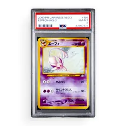 2000 POKEMON JPN NEO 2 #196 ESPEON-HOLO PSA 8 - Image 1
