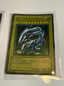 Yu-Gi-Oh Collection Vintage Binder Lot Faded Blue Eyes White Dragon - Image 3