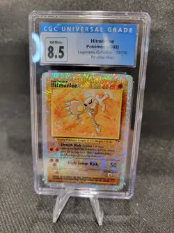 CGC 8.5 Hitmonlee 2002 Legendary Collection 13/110 Reverse Holo Pokemon Card - Image 1