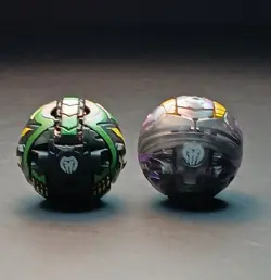 Bakugan Lot of 42 G & B Series Figures 16 Cards 18 Mag Tiles and Carrying Case - Image 4