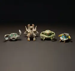 Bakugan Lot of 42 G & B Series Figures 16 Cards 18 Mag Tiles and Carrying Case - Image 5