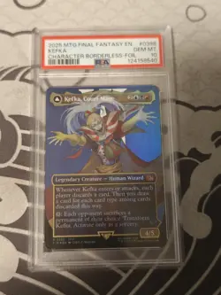2025 MTG FINAL FANTASY #0398 KEFKA, COURT MAGE/KEFKA, RULER OF RUIN PSA 10 - Image 1