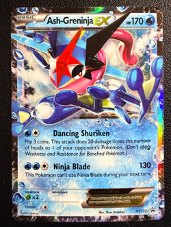 Ash-Greninja EX Holo XY133 Pokemon 2016 Black Star Promo Rare - Image 1