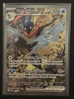 Pokemon TCG Greninja ex 132 Sv: Scarlet & Violet Black Star Promo NM/M - Image 1