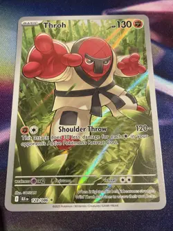 Pokemon TCG Throh 128/086 Illustration Rare Black Bolt English NM/M - Image 1