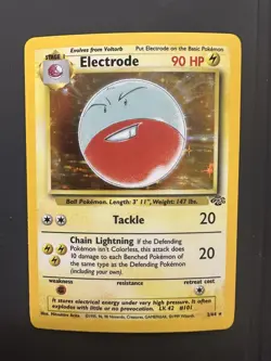 Pokemon TCG Electrode Jungle 2/64 Holo Unlimited Holo Rare - Image 1