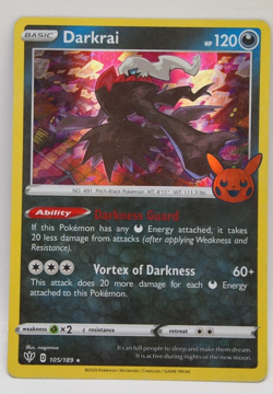 Darkrai 105/072 Trick or Trade Pokemon Holo Foil Rare Nice! - Image 1