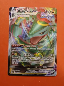Pokemon Sword & Shield Crown Zenith Rayquaza VMAX 102/159 Ultra Rare - Image 1