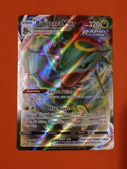 Pokemon Sword & Shield Crown Zenith Rayquaza VMAX 102/159 Ultra Rare - Image 3