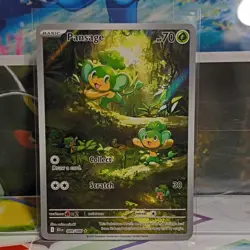 Pokemon TCG Pansage Holo Illustration Rare Sv: Black Bolt 089/086 70 HP - Image 1