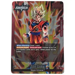 Son Goku FS01-01 Leader Foil Fusion World Dragon Ball Super Card Game | NM - Image 1