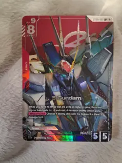 Bandai Gundam War LR Gundam Hathaway Noa Unit Holo Card ST01-001 - Image 1
