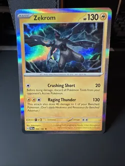 Zekrom #066/182 SV04: Paradox Rift Holo Rare - Pokemon Cards C91 - Image 1