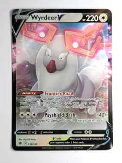 Wyrdeer V 134/189 - Pokemon Astral Radiance Sword & Shield Ultra Rare Card NM - Image 1