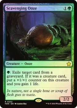 Scavenging Ooze 232 Foil NM MTG Foundations Magic - Image 1