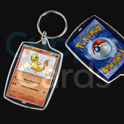 Charmander, Paldean Fates SV Special Illustration #109 | Mini Pokemon Keychain - Image 1