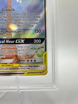 2019 Pokemon S&M Unified Minds Rowlet & Alolan Exeggutor GX #215 Tag Team PSA 9 - Image 5