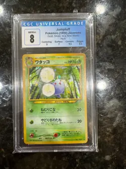 1999 Pokemon Jumpluff Neo Genesis #189 Holo Japanese CGC 8 - Image 1