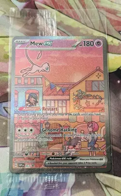 Mew ex SVP 053 Pokemon TCG Scarlet Violet 151 Black Star Promo Full Art SEALED - Image 1