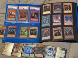 Yu-Gi-Oh vintage PSA lot and binder - Image 1