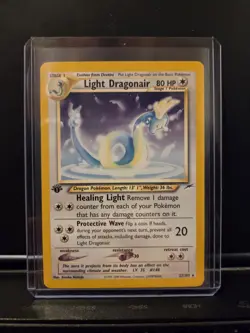 Light Dragonair 1st Edition Neo Destiny 22/105 Vintage Pokemon Card WOTC TCG - Image 1