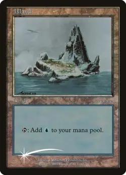Island (2001) -Foil Medium Play MTG Promos: Arena - Image 1