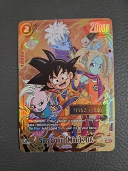 Dragon Ball Fusion World Card Game Son Goku Mini DA Serial FB04-012 English NM - Image 1