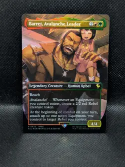Barret, Avalanche Leader Chocobo Track Foil - 472 - R - MTG: Final Fantasy - Image 1
