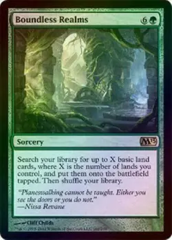 Boundless Realms - Foil New MTG 2013 M13 - Image 1