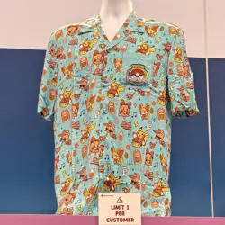 2025 Pokemon World Championships Pikachu Button Up Shirt Anaheim Worlds XL - Image 5