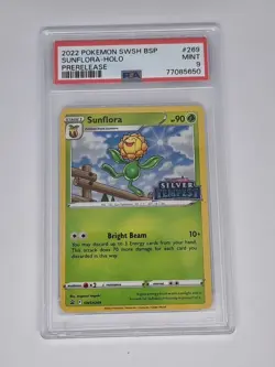 Sunflora SWSH269 Silver Tempest Black Star Promo Holo Pokemon TCG PSA 9 MINT - Image 1