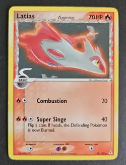 Latias EX Holon Phantoms 21/110 Regular Rare Pokemon TCG MP - Image 1