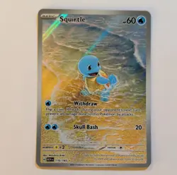 Pokemon TCG Squirtle Illustration Rare Holo Sv: Scarlet & Violet 151 170/165 - Image 1