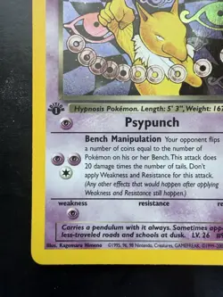 Pokemon Dark Hypno 9/82 Rare Team Rocket Holo 1st Edition (LP) - Image 4