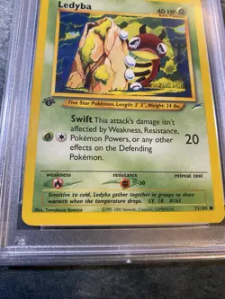 PSA 10 Pokemon 2002 1st Edition Neo Destiny Ledyba Common #71 - Image 4