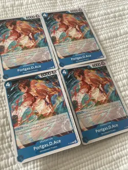 4x Portgas.D.Ace NM P-103 English Promo Blue One Piece - Image 2