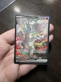 Pokemon TCG White Flare: Reshiram EX Card 166/086 Sir Near Mint Condition - Image 1
