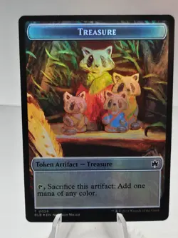 Treasure / Steampath Charger (Foil) Token MTG Bloomburrow - Image 1
