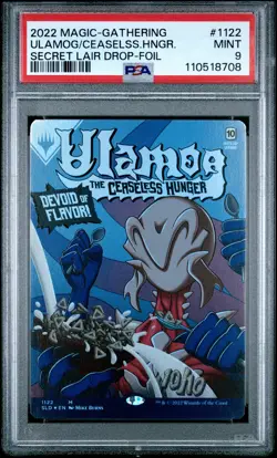 2022 MTG SECRET LAIR DROP FOIL #1122 ULAMOG, THE CEASELESS HUNGER PSA 9 - Image 1