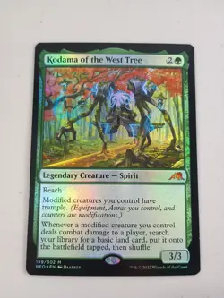 MTG Kodama of the West Tree Kamigawa: Neon Dynasty Foil Magic NM - Image 1