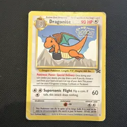LP! Dragonite #5 Movie Black Star Promo WB Stamp WoTC Rare Pokemon TCG Card - Image 1
