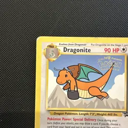 LP! Dragonite #5 Movie Black Star Promo WB Stamp WoTC Rare Pokemon TCG Card - Image 2