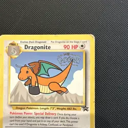 LP! Dragonite #5 Movie Black Star Promo WB Stamp WoTC Rare Pokemon TCG Card - Image 3