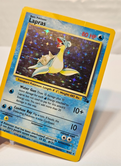 Lapras 10/62 Holo Rare Unlimited Fossil Pokemon 1306 - Image 4