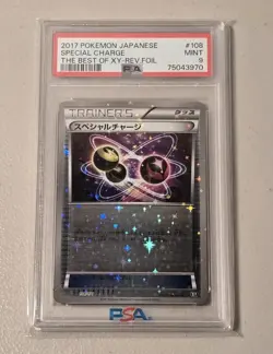 2017 Pokemon Japanese Best of XY Special Charge Reverse Mirror Holo 108 PSA 9 - Image 3